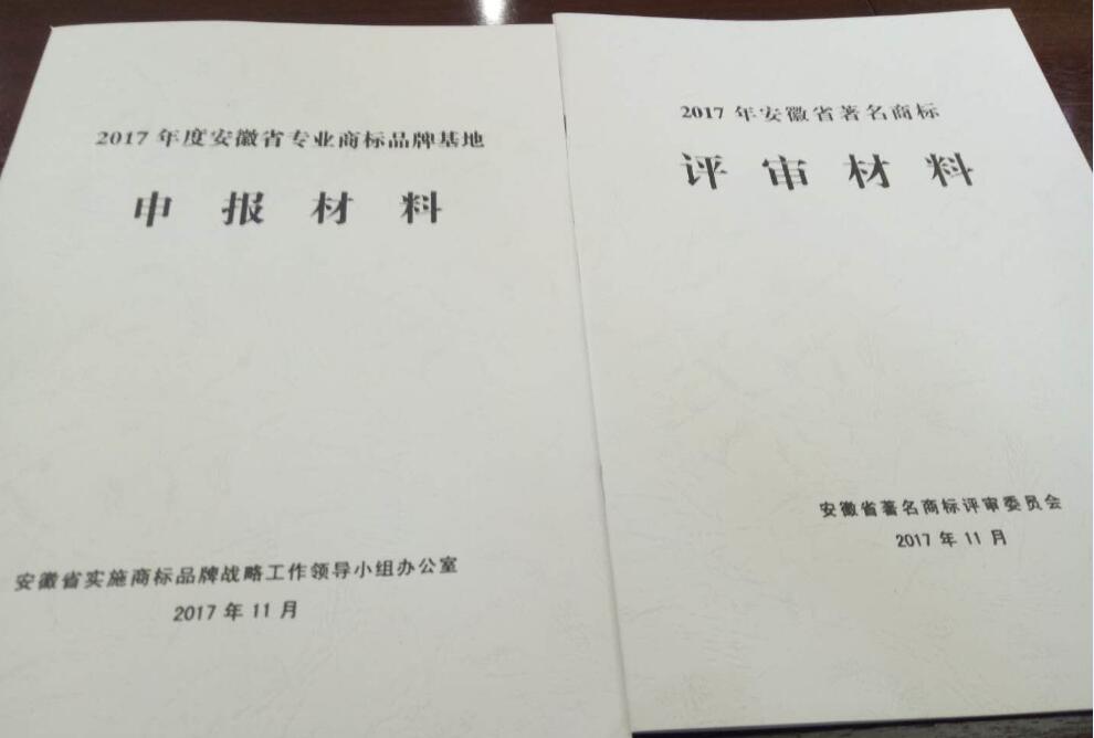 安徽省著名商標(biāo)，專業(yè)商標(biāo)品牌基地專家評審會召開